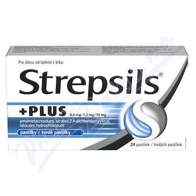 Strepsils Plus 0.6mg/1.2mg/10mg pas.24 CZ