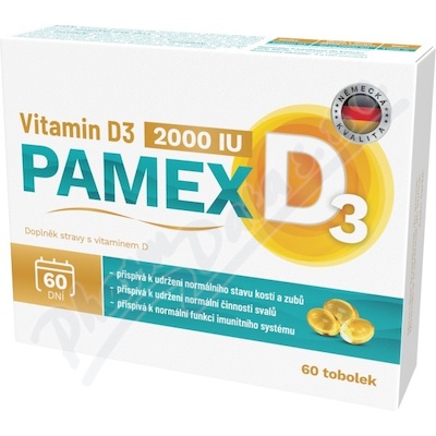 Pamex Vitamin D3 2000IU tob.60