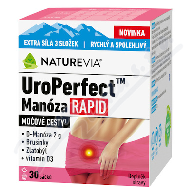 NatureVia UroPerfect Manóza Rapid 30 sáčků