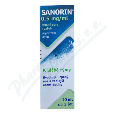 Sanorin 0.5mg/ml nas.spr.sol.1x10ml