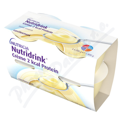 Nutridrink Creme 2 kcal Protein s př.vanilk.4x200g