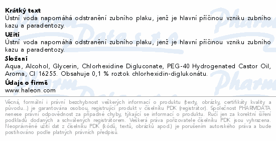 Corsodyl 0.1% ústní voda 200ml